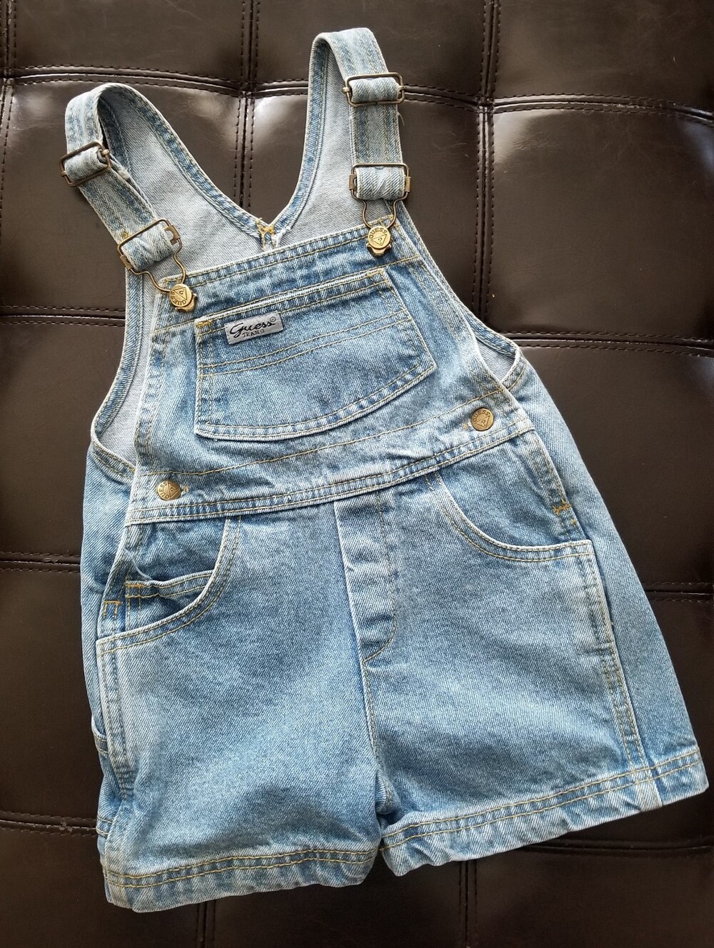 ❗Vintage Infant Guess Jeans Denim Shortalls 3Y❗